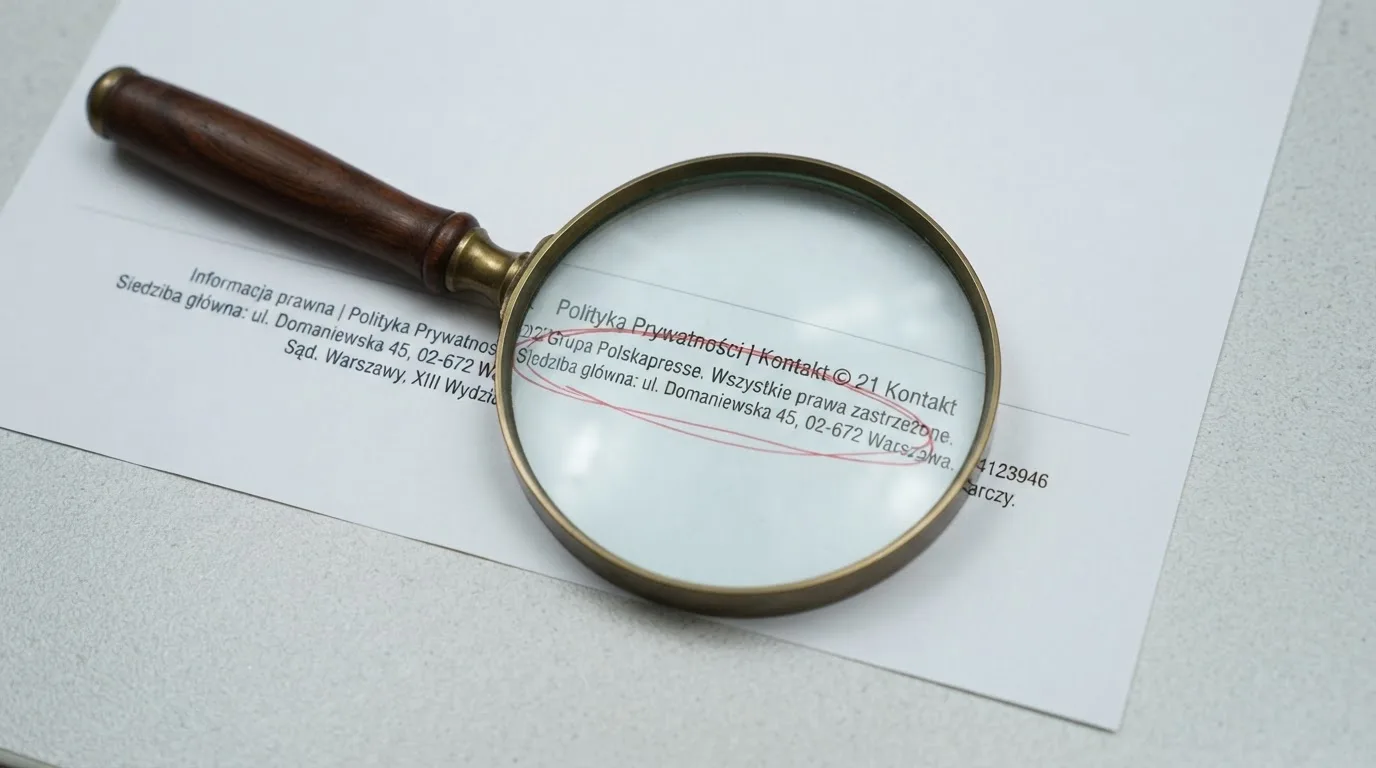 Lupa nad stopką strony kasyna, w której zakreślono na czerwono stary numer licencji z Curaçao